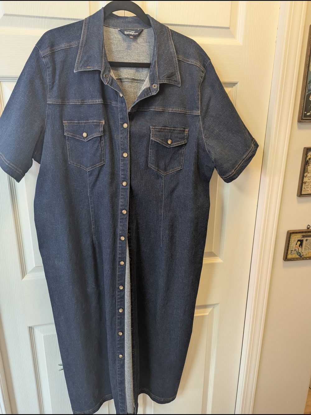 Penningtons Blue Denim Shirt Dress